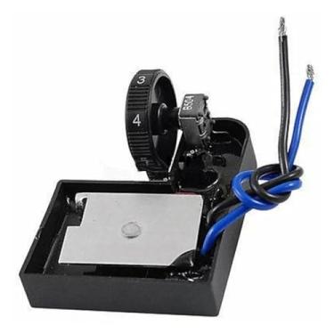 Imagem de Interruptor de controle de velocidade preto e vermelho para máquina de polir WWECCQIJ