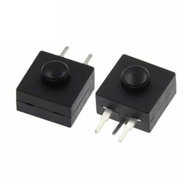 Imagem de 20 peças 1212-112YB 12 x 12 mm lado reto 3 pinos botão lanterna LED liga/desliga