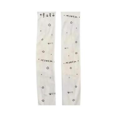 Imagem de Meias Longas Brancas Kawaii Harajuku Com Estampa De Desenho Animado, M