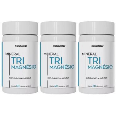 Imagem de Kit 3 Potes Tri Magnésio Malato Taurato Bisglicinato 180 Cápsulas Supl