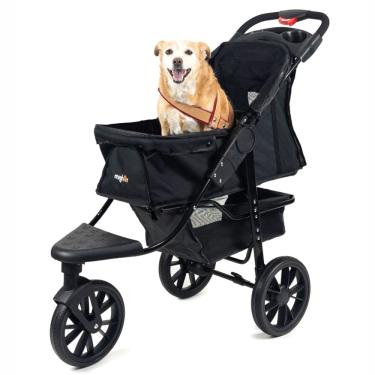 Imagem de Carrinho de passeio para Pet, animal de estimação, cachorro, cão, gato de grande porte até 25 Kg