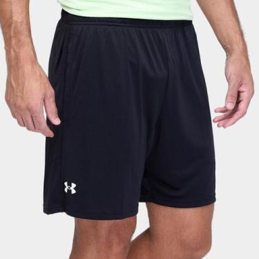Imagem de Short Under Armour Tech 7in Masculino, Preto, Branco, G