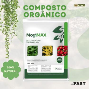 Imagem de Composto Orgânico 20Kg - Adubo Natural para Plantas, Hortas, Morango, 