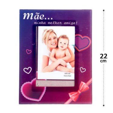 Imagem de Porta Retrato De Vidro Dia Das Mães 10x15 - Sutt