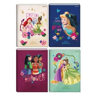 Imagem de Starschool – Caderno Universitário capa dura costurado Princesas Disney | 80 folhas, 1 matéria | maior durabilidade e magia para estudos