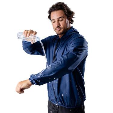 Imagem de Corta Vento impermeável Jaqueta treino corrida com capuz - genérico, M