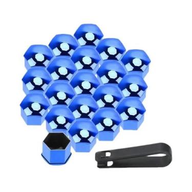 Imagem de Capas De Plástico Pretas Para Porcas De Roda De Carro 17 19 21mm, Prot