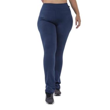 Imagem de Calça Flare  Plus Size Flanelada Inverno Grossa Cintura Alta - ASHYC, 