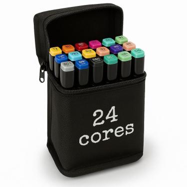 Imagem de Dual Marker Set 24 Cores | Desenho Técnico & Mangá