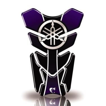 Imagem de Protetor De Tanque Adesivo Moto Factor Fazer Yamaha Diapasão Azul Cor Azul