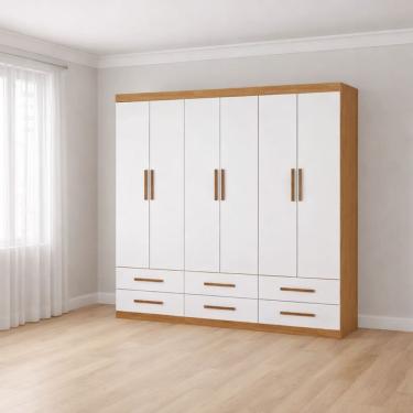 Imagem de Guarda Roupa 6 Portas 6 Gavetas Unique -Grand Line