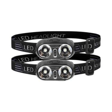 Imagem de Lanterna De Cabeça Mini LED Potente À Prova d'Água Com Luz Forte, Port