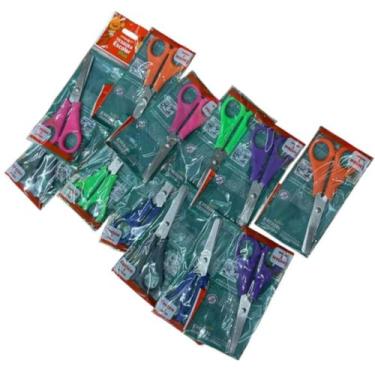 Imagem de Tesoura Escolar Plus Leo&Leo Corte Seguro Cor:Cinza - LEONORA, Cinza