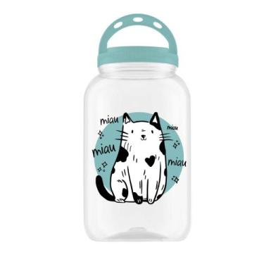 Imagem de Pote Porta Ração Com Tampa Pet Modelos Diversos 3,6LT - - Panamby, Cat