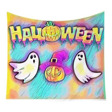 Imagem de Tapeçaria, microtecido de parede Helloween, 150x130cm, decoração de qu