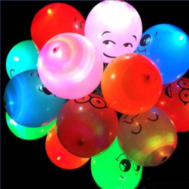Imagem de Balões de LED, 100 unidades, brilho de Natal para crianças com bastão 