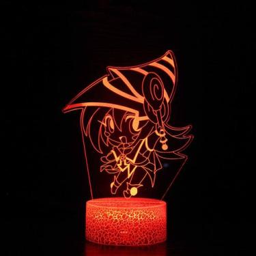 Imagem de Luz noturna LED 3D Yu Gi Oh Blacks Magicians que muda de cor - yiweisa