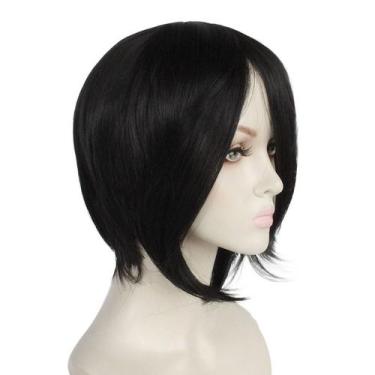 Imagem de Peruca Cosplay Black Butlers Sebastians Michaelis Synthetic Hair - yiw