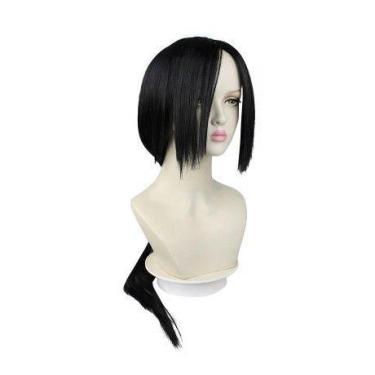 Imagem de Peruca de cosplay Uchihas Itachis Synthetic Hair 72cm para Halloween -