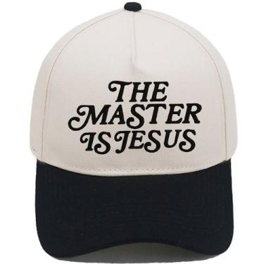 Imagem de Boné de beisebol bordado em algodão com frase de fé para adultos - Yiw