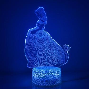 Imagem de Luz noturna LED 3D que muda de cor para crianças e belezas - Yiweisai