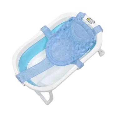 Imagem de Rede De Banho Ajustável Antiderrapante Para Bebês, Almofada De Banheir