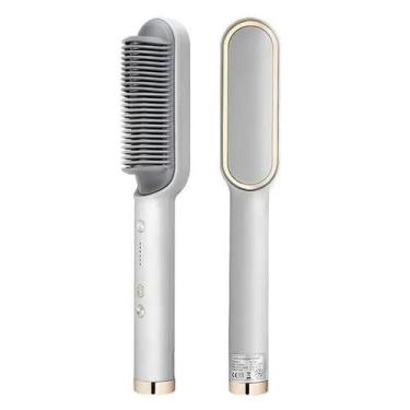 Imagem de Escova Alisadora De Cabelo 3 Em 1 Bivolt Escova De Cabelo Fino, Grosso