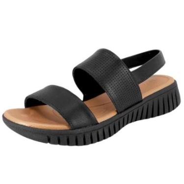 Imagem de Sandalia Anabela Feminina Baixa Usaflex-Feminino