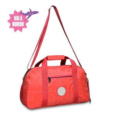 Imagem de Bolsa viagem mala rebecca bonbon sacola academia fitness, Rosa