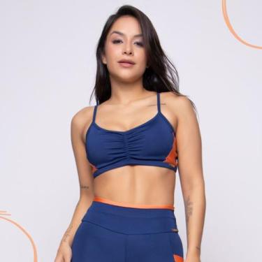 Imagem de Top Fitness Academia Feminino Alça Fina Com Bojo Removível - C&M Fitne