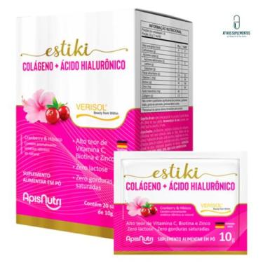 Imagem de Estiki Colágeno Verisol com Ácido Hialurônico Sachê APISNUTRI