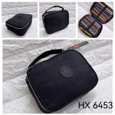 Imagem de Estojo De Alça Nylon Grande Com 2 Divisórias - HX6453 - HXT, Preto