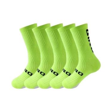 Imagem de Meias De Ciclismo Masculinas De Compressão Até O Joelho, 5 Pares, Para