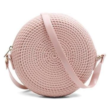 Imagem de Bolsa Feminina Transversal Pequena de Lado Redonda Quebeck VK-Feminino