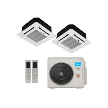 Imagem de Ar Condicionado Multi-split HW Inverter 18.000 Btu Cassete 4 vias (1x Evap 9.000 + 1x Evap 12.000) QF 220v R-410