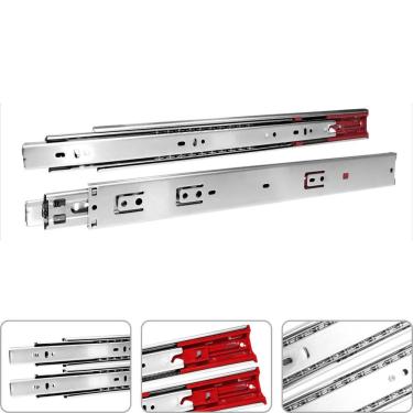 Imagem de Corrediça Zincada 500 Mm Com Amortecedor 2 Unidades Tradestar