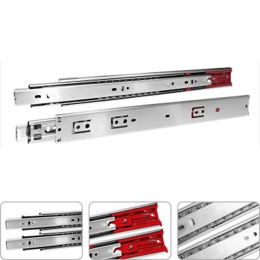 Imagem de Corrediça Zincada 450 Mm Com Amortecedor 2 Unidades Tradestar