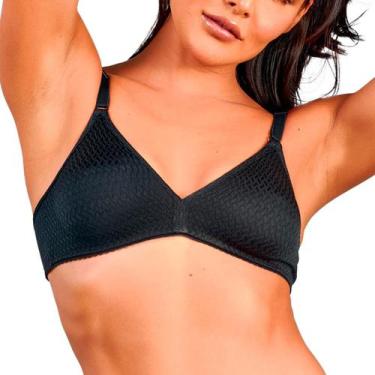 Imagem de Sutiã Triângulo Sem Bojo Mondrian Alça Regulavel Duloren, Preto, 44-46