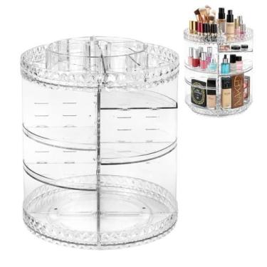 Imagem de Organizador Giratório Acrílico Transparente Porta Maquiagem - Top