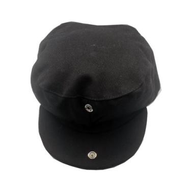 Imagem de Boné Boina Chapéu Masculina Italiana tecido Macio botão Estilo Celebri