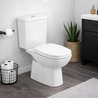 Imagem de Kit Vaso Sanitário com Caixa Acoplada e Acessórios Roca Debba Classic,