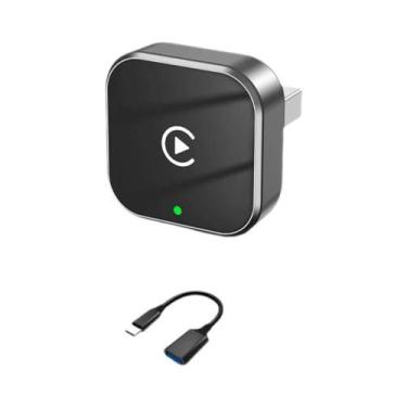 Imagem de Adaptador Wireless CarPlay Android Auto 2 Em 1 Supermini Box Plug And 