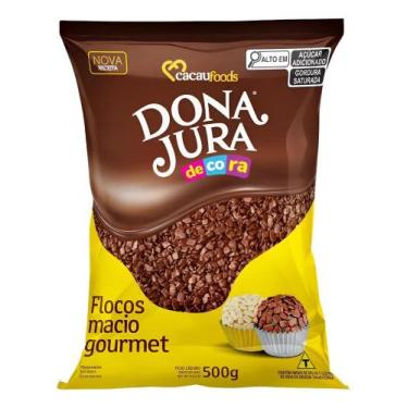 Imagem de Granulado Flocos Macio Chocolate Sem Lactose 500 Gramas Choc - DONA JU