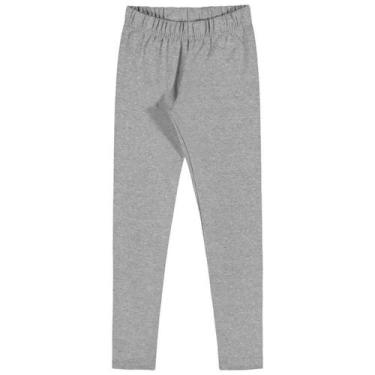 Imagem de Calça Legging Feminina Infantil Menina Cotton Elian, Mescla, 12
