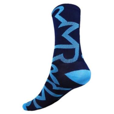 Imagem de Meia Ciclismo Mtb Speed Identite Azul 38-43 Mauro Ribeiro, Azul, 38-43
