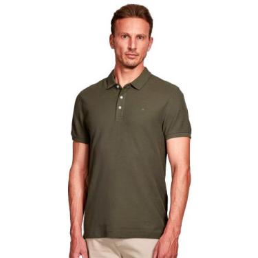 Imagem de Camisa Polo Aramis Basic Piquet Ve25 Verde Militar Masculino, GG