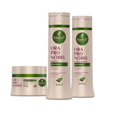 Imagem de Kit Haskell Força extrema Shampoo 1 Condicionador 1 Mascara 300ML