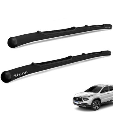 Imagem de Estribo Lateral Oval Fiat Toro 2016 a 2026 Aço Carbono Preto - Track