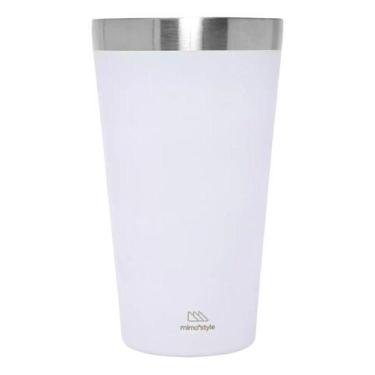 Imagem de Copo Térmico Para Cerveja Gelada Churrasco Aço Inox 470ml Mimo Style, 