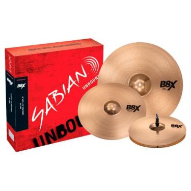 Imagem de Kit pratos sabian performance plus b8x liga b8 14" 16" 20"